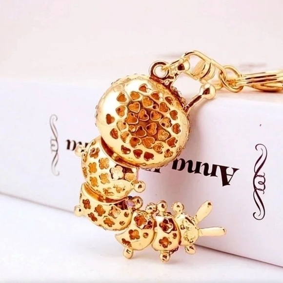 Caterpillar Book Worm Bag Charm Keychain New - Picture 2 of 4